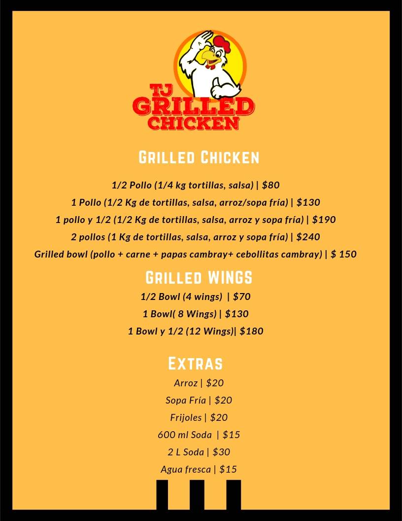 Tj Grilled Chicken | restaurant | De las Granjas, Lomas Terrabella, Granjas Familiares del Matamoros, 22203 Tijuana, B.C., Mexico | 016645848450 OR +52 664 584 8450