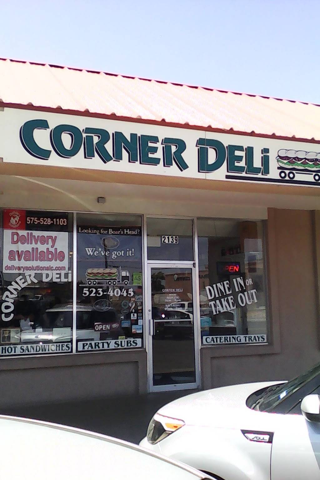 Corner Deli | restaurant | 2139 N Main St, Las Cruces, NM 88001, USA | 5755234045 OR +1 575-523-4045