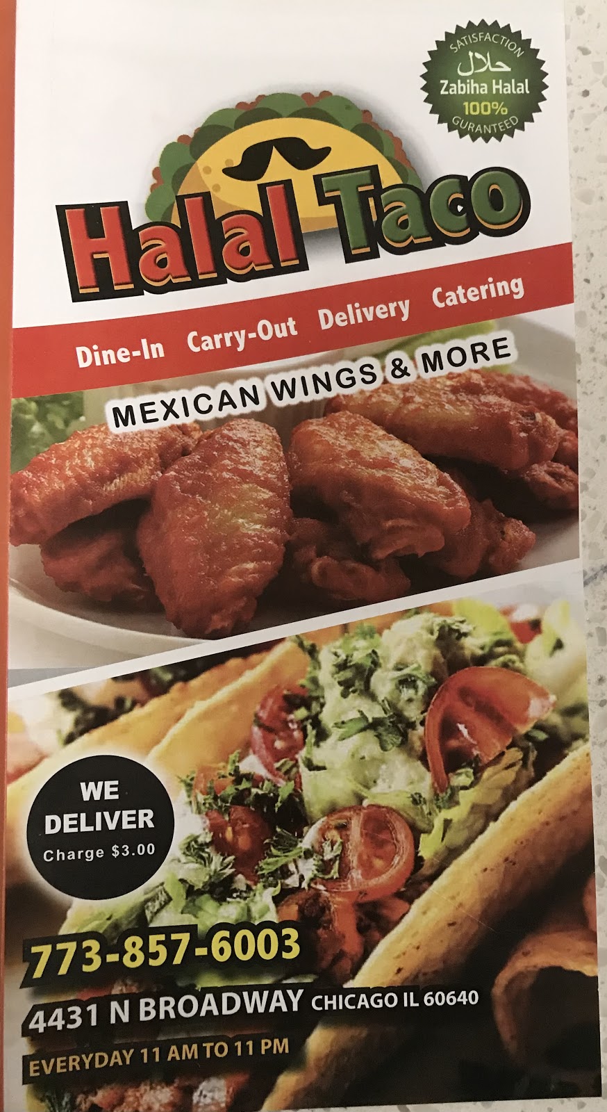 Halal Taco | restaurant | 4431 N Broadway, Chicago, IL 60640, USA | 7738576003 OR +1 773-857-6003