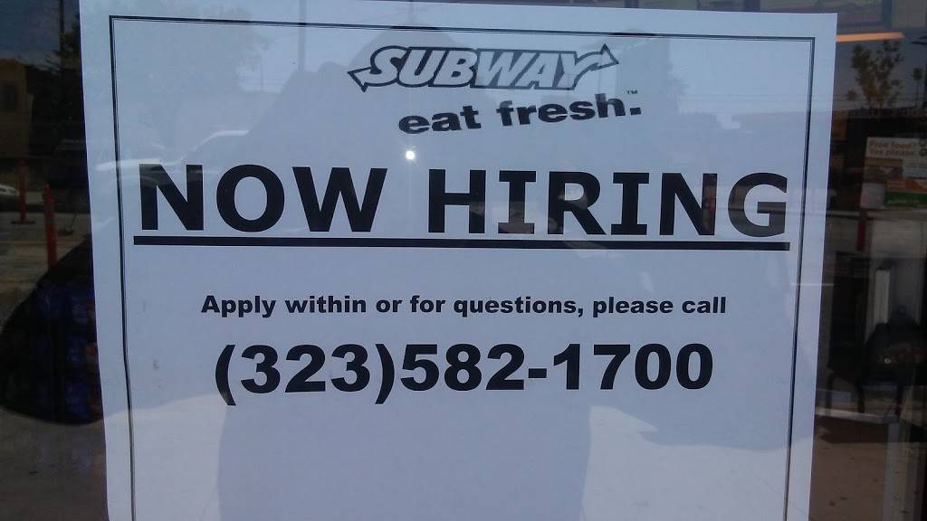 Subway Restaurants | restaurant | 8330 Long Beach Blvd, South Gate, CA 90280, USA | 3235821700 OR +1 323-582-1700