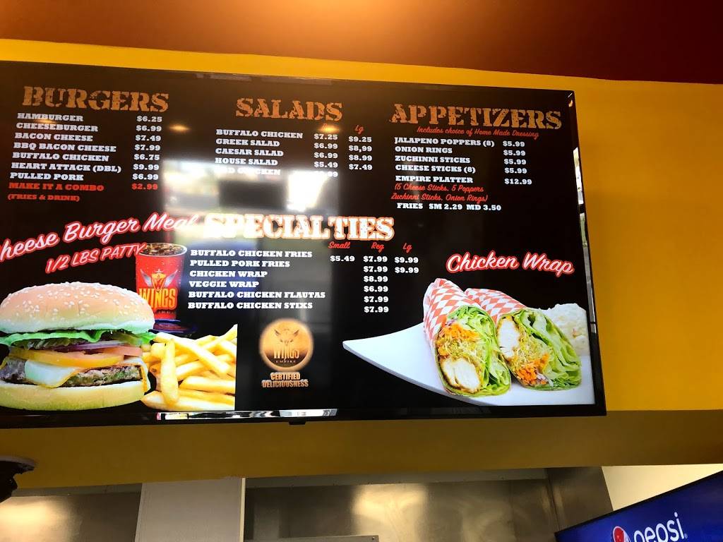 Wing empire | restaurant | 5083 Logan Ave, San Diego, CA 92113, United States | 6192412071 OR +1 619-241-2071