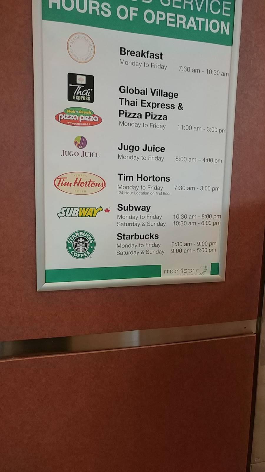 Jugo Juice | restaurant | Foodservice, North York General Hospital, 4001 Leslie St, North York, ON M2K 1E1, Canada | 4167566035 OR +1 416-756-6035