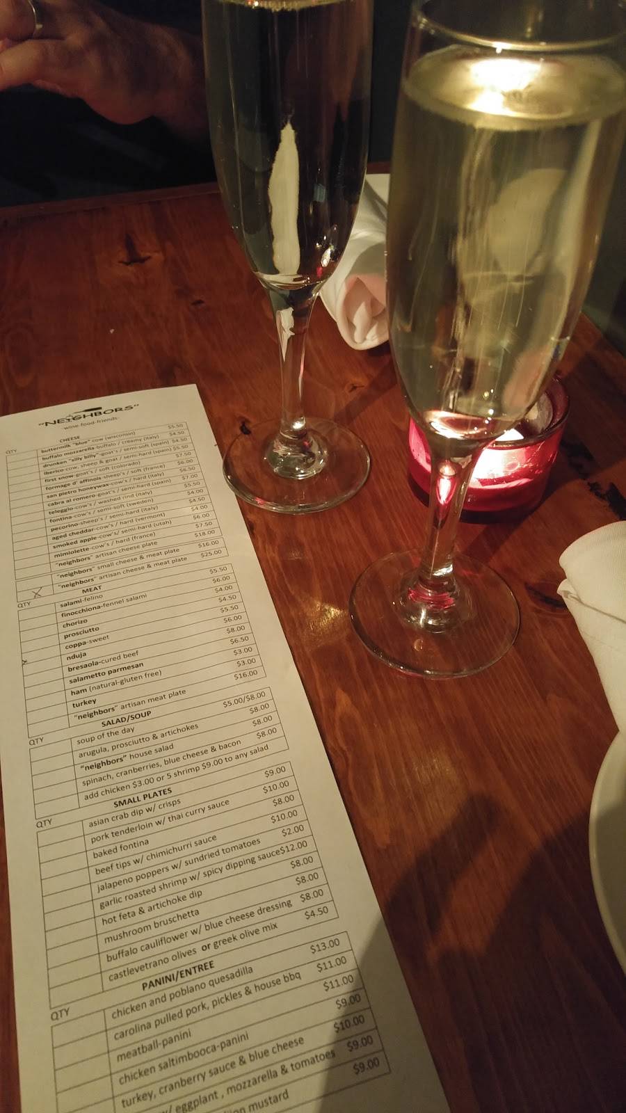 Neighbors Wine Bar | restaurant | 2202 Kearney St, Denver, CO 80022, USA | 3033331149 OR +1 303-333-1149