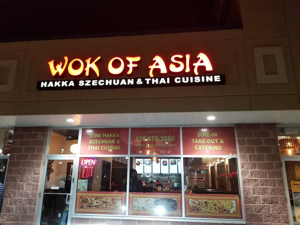 Wok Of Asia | restaurant | 6640 Finch Ave W #7, Etobicoke, ON M9W 0B3, Canada | 4166752066 OR +1 416-675-2066
