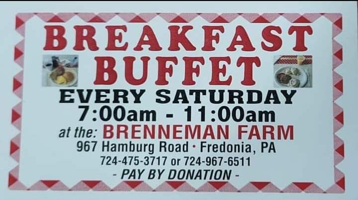Brennemens Farm Buffet | restaurant | 967 Hamburg Rd, Fredonia, PA 16124, USA | 7244753717 OR +1 724-475-3717