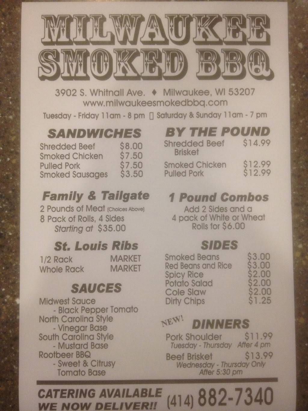 Donnies Milwaukee Smoked BBQ | restaurant | 3902 S Whitnall Ave, Milwaukee, WI 53207, USA | 4148827340 OR +1 414-882-7340
