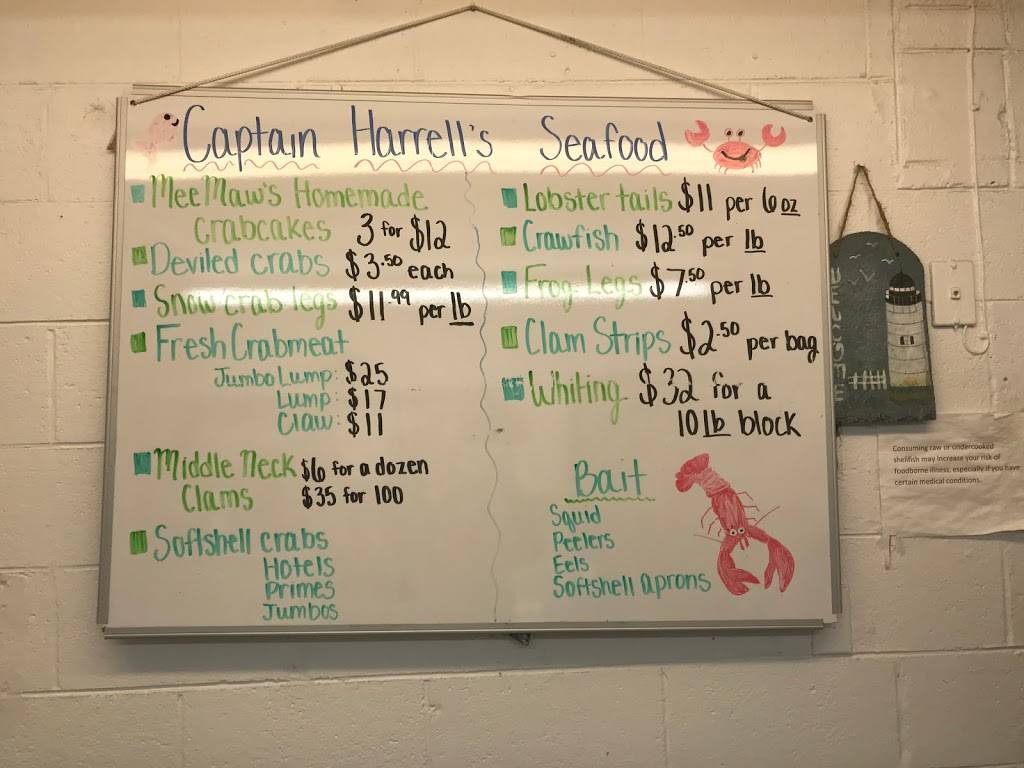 Capt Harrells Seafood | restaurant | 1910, 100, Wythe Creek Rd, Poquoson, VA 23662, USA | 7578689909 OR +1 757-868-9909