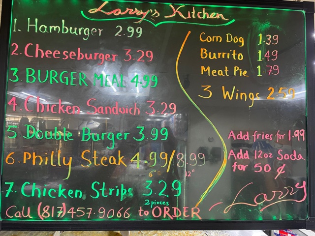 Larrys Kitchen | restaurant | 2740 Sandy Ln, Fort Worth, TX 76112, USA | 8174579066 OR +1 817-457-9066
