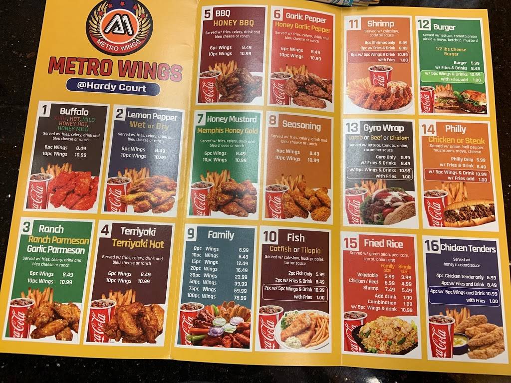 METRO WINGS @ Hardy Court | restaurant | 157 Hardy Court Shopping CTR, Gulfport, MS 39507, USA | 2283575215 OR +1 228-357-5215