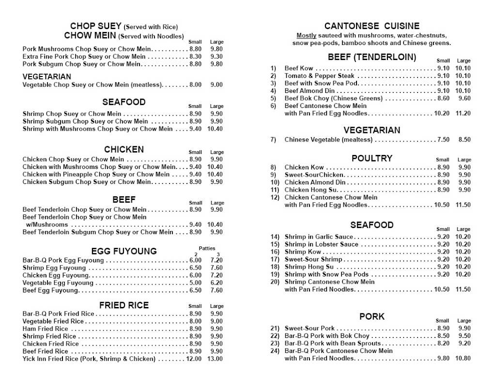 Yick Inn | restaurant | 6107 N Teutonia Ave, Milwaukee, WI 53209, USA | 4144612240 OR +1 414-461-2240