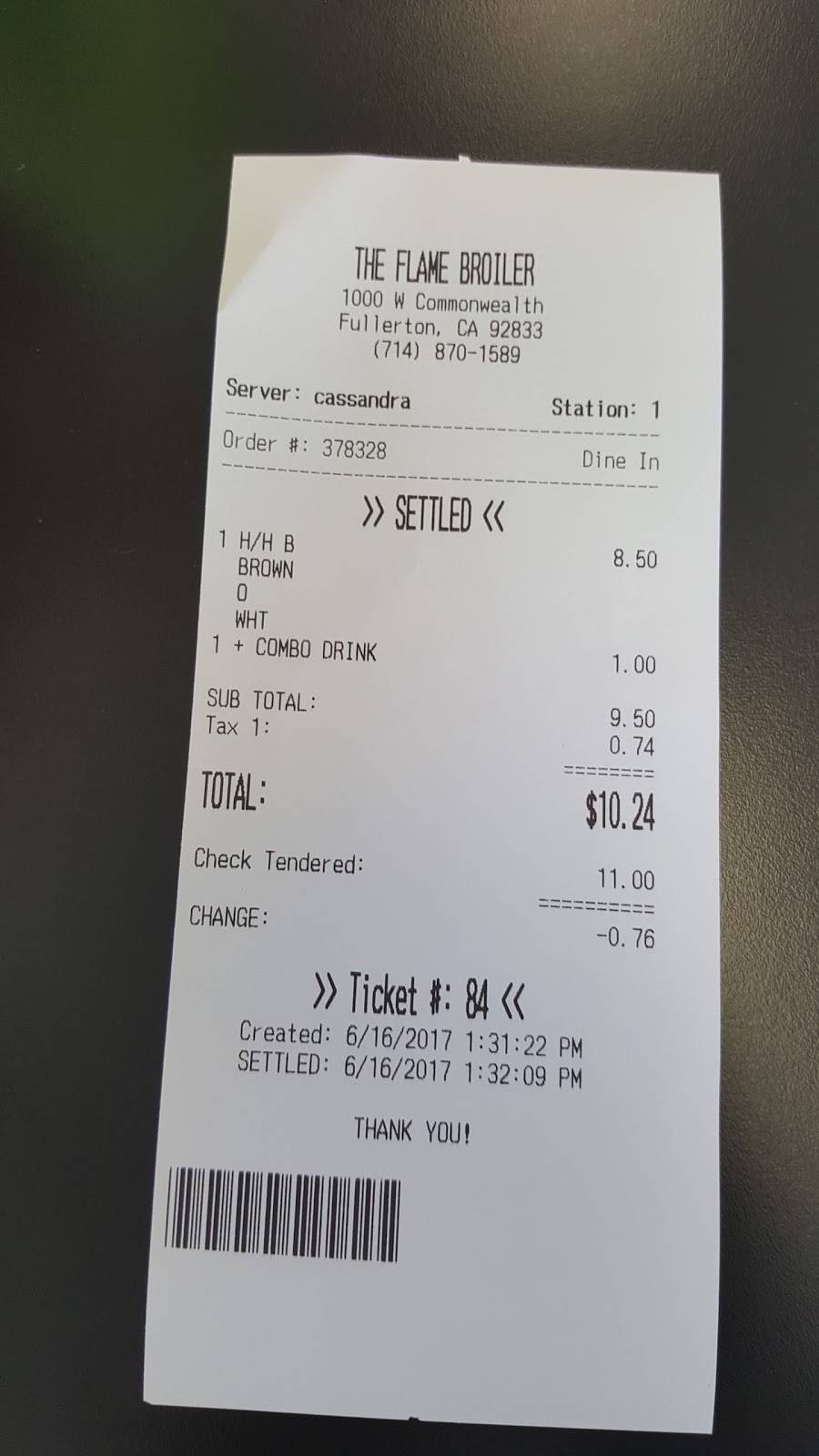 Flame Broiler | restaurant | 1000 W Commonwealth Ave, Fullerton, CA 92833, USA | 7148701589 OR +1 714-870-1589