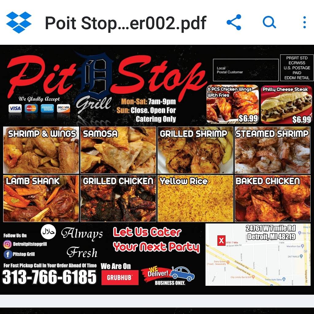 Detroit Pitstop Grill inside (BP) | restaurant | 24761 W Seven Mile Rd, Detroit, MI 48219, USA | 3137666185 OR +1 313-766-6185