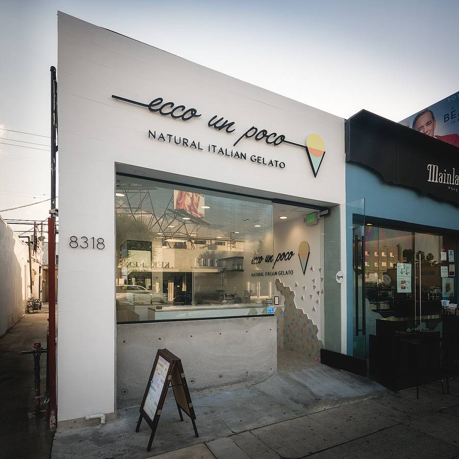 ecco un poco | Natural Italian Gelato | restaurant | 8318 W 3rd St, Los Angeles, CA 90048, USA | 3105950466 OR +1 310-595-0466