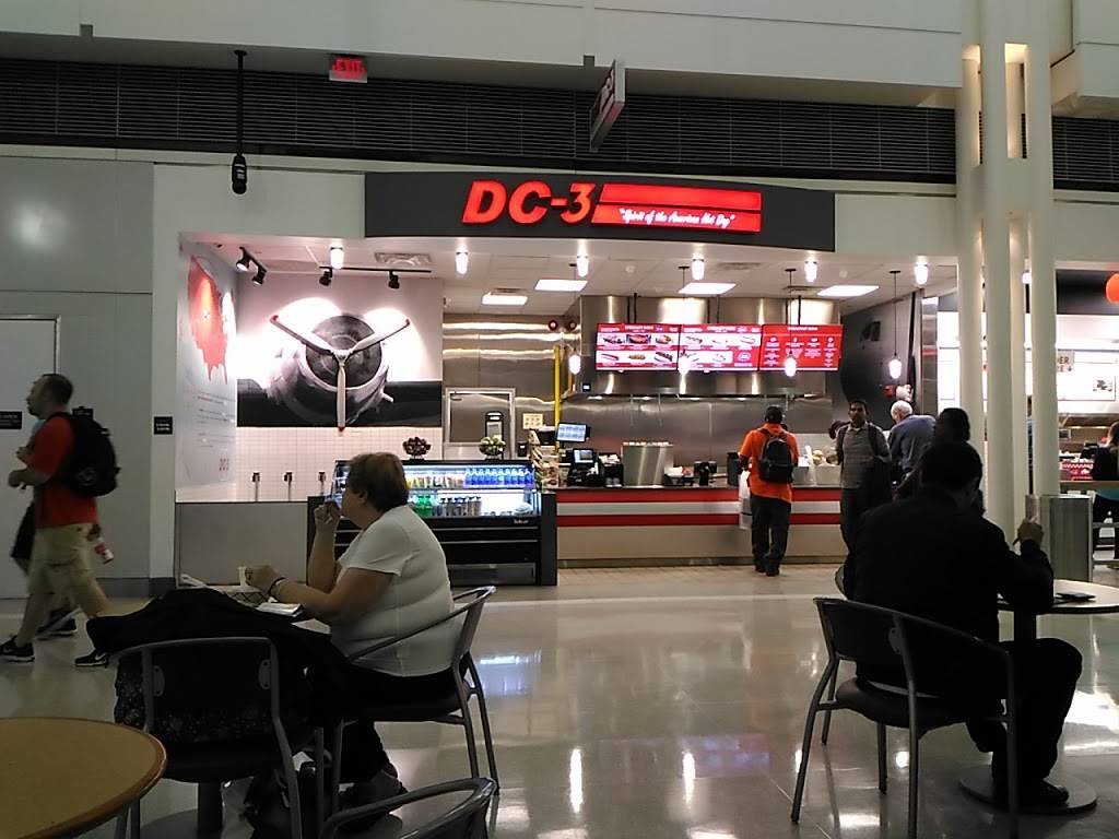 DC-3 Hot Dog Joint | restaurant | 1 Saarinen Cir, Dulles, VA 20166, USA | 7036610425 OR +1 703-661-0425