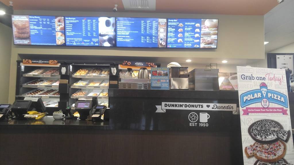 Dunkin | cafe | 1461 Main St, Dunedin, FL 34698, USA | 7272101678 OR +1 727-210-1678