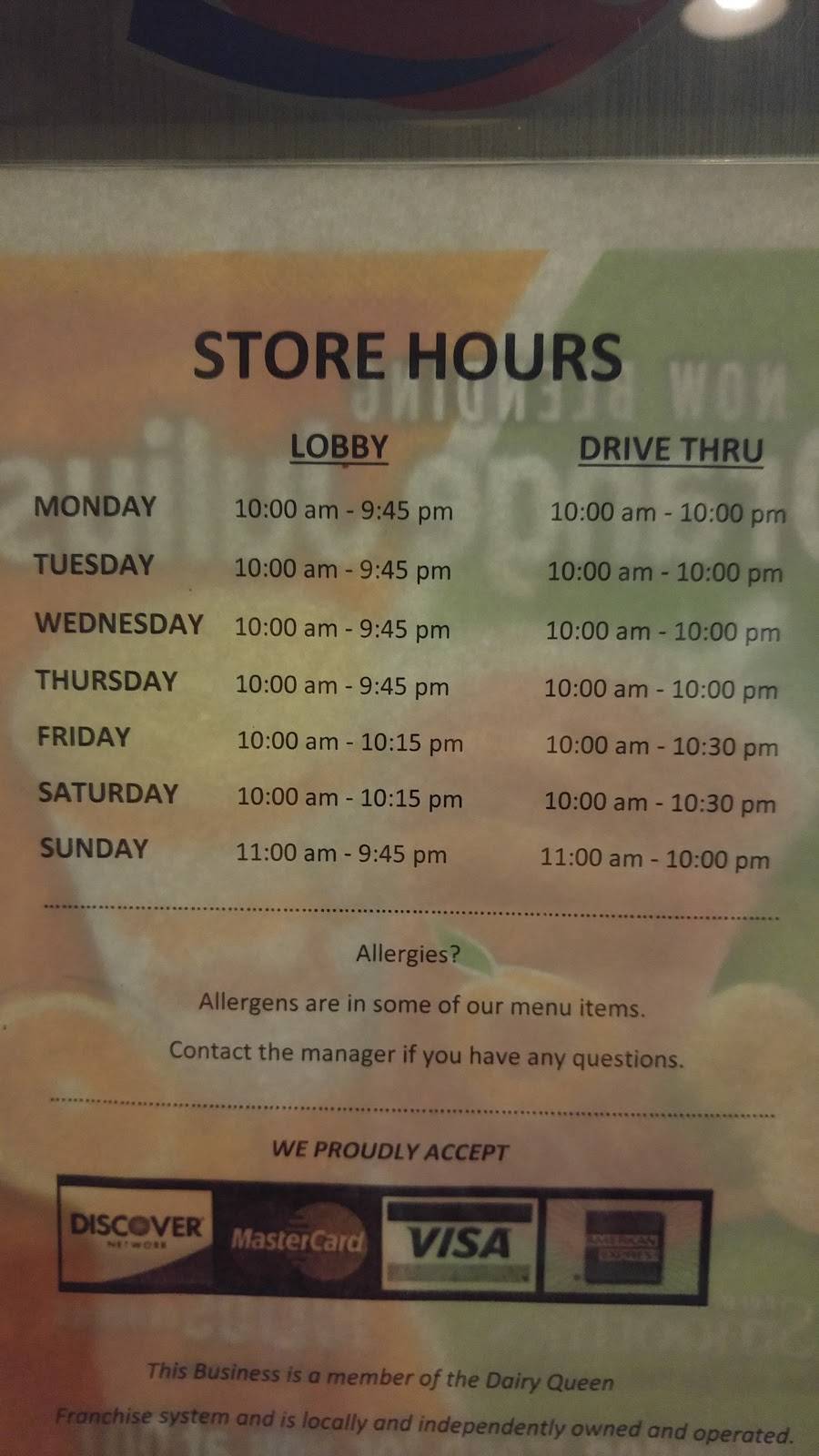 Dairy Queen | restaurant | 983 Mason Rd, Katy, TX 77450, USA | 2818295155 OR +1 281-829-5155