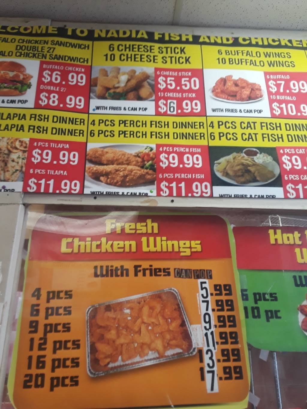 Nadia Fish & Chicken | restaurant | 3822, 2704 E 75th St, Chicago, IL 60649, USA | 7739331500 OR +1 773-933-1500