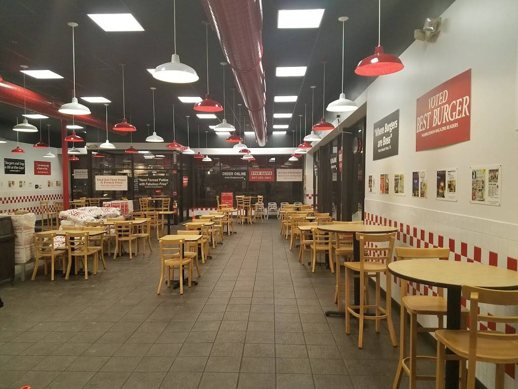 Five Guys | meal takeaway | 25 S Northwest Hwy, Park Ridge, IL 60068, USA | 8472921841 OR +1 847-292-1841