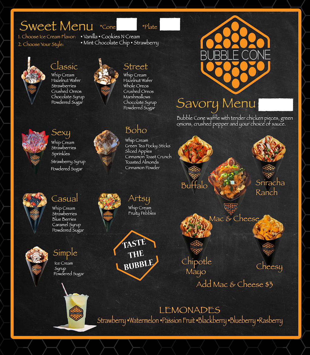 Bubble Cone | meal takeaway | 1100 Richards Blvd, Sacramento, CA 95811, USA | 8003515011 OR +1 800-351-5011