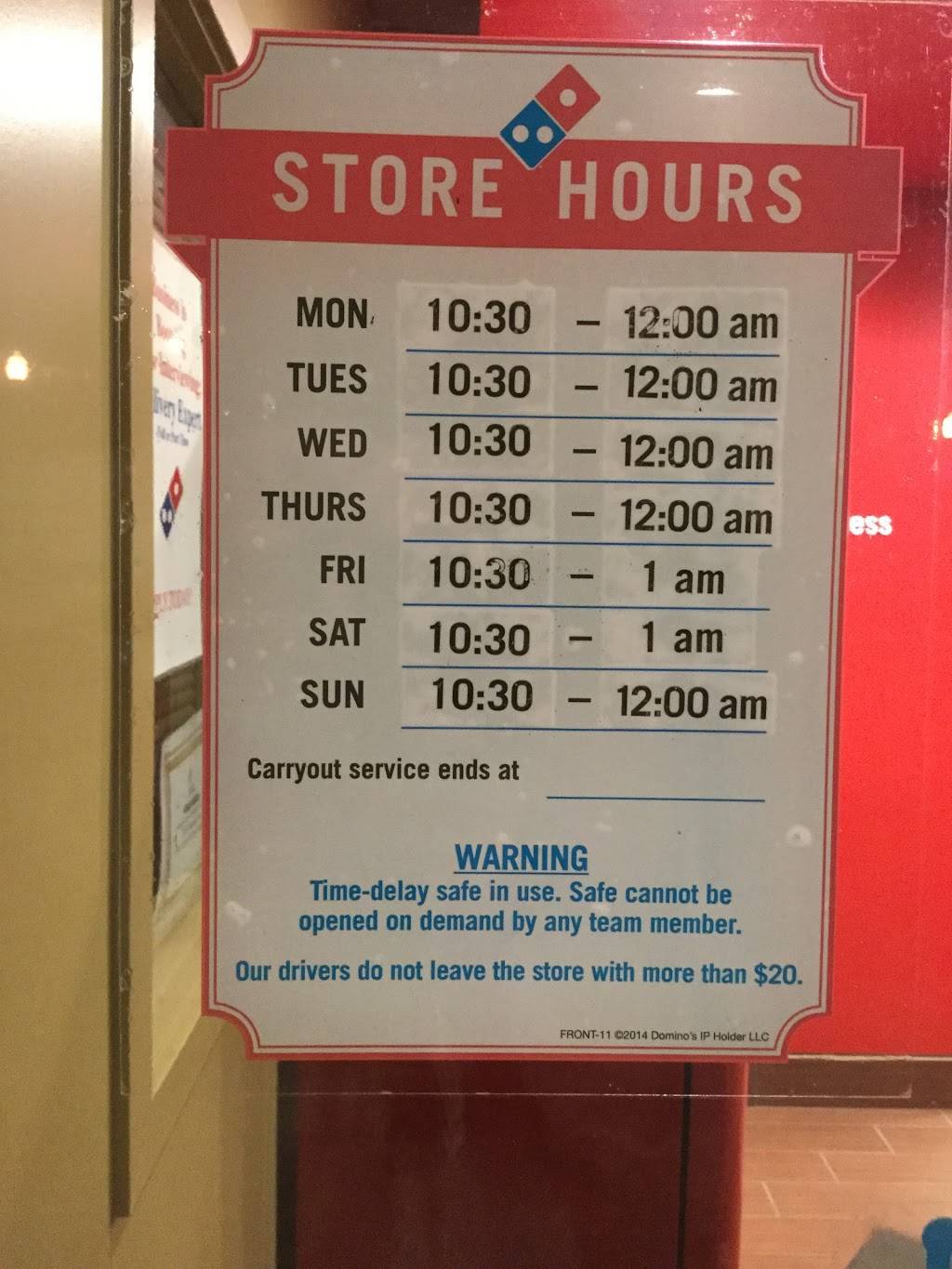 Dominos Pizza | meal delivery | 5 E Main St, Madison, OH 44057, USA | 4404285000 OR +1 440-428-5000