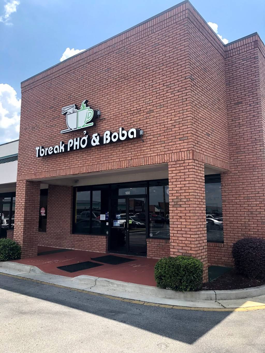 Tbreak Pho & Boba | restaurant | 4027 Watson Blvd #100, Warner Robins, GA 31093, USA | 4784491688 OR +1 478-449-1688