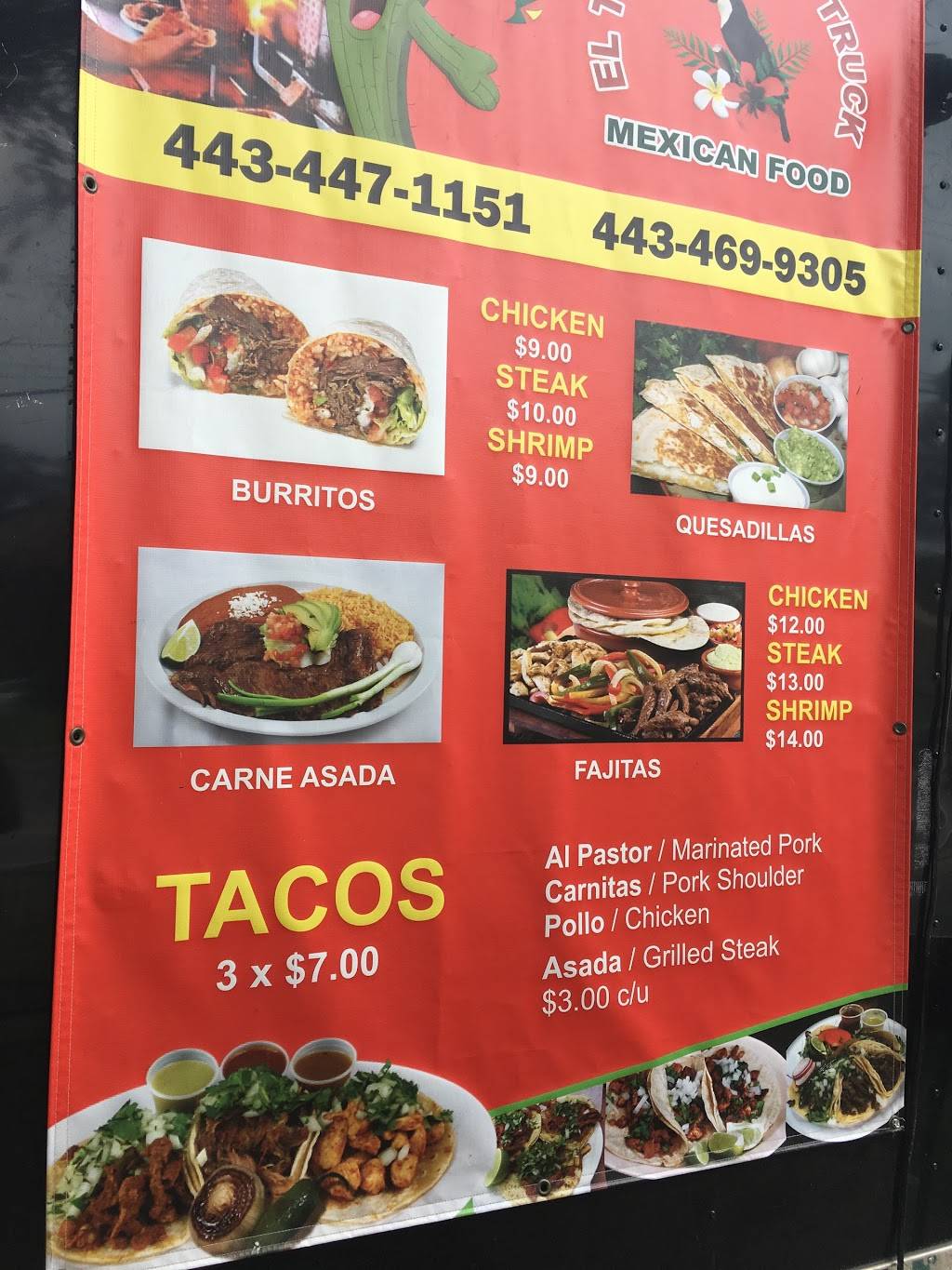 El Tucan Food Truck | restaurant | 7919 Dorsey Run Rd, Jessup, MD 20794, USA | 4434471151 OR +1 443-447-1151
