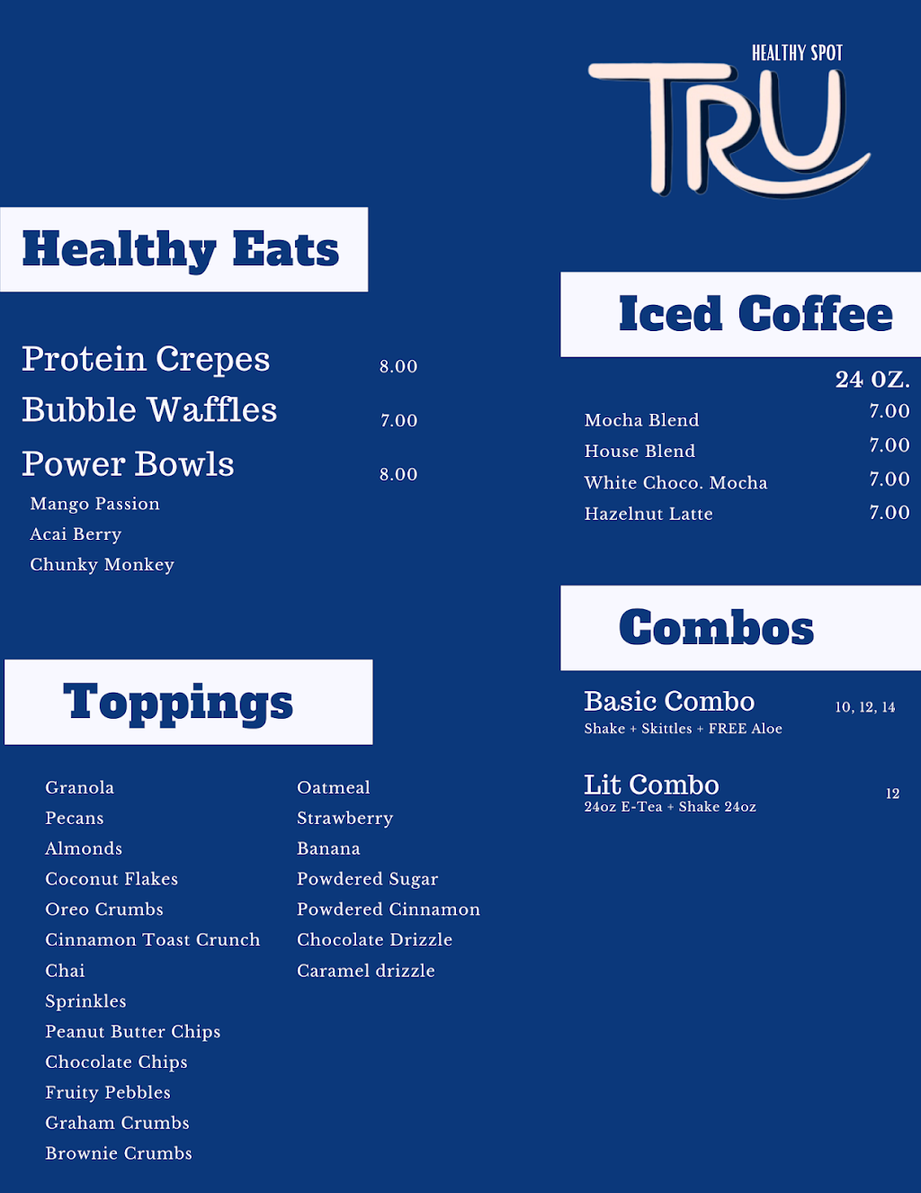 TRU HealthySpot | restaurant | 6909 Alexandria Pike, Alexandria, KY 41001, USA | 8594453754 OR +1 859-445-3754