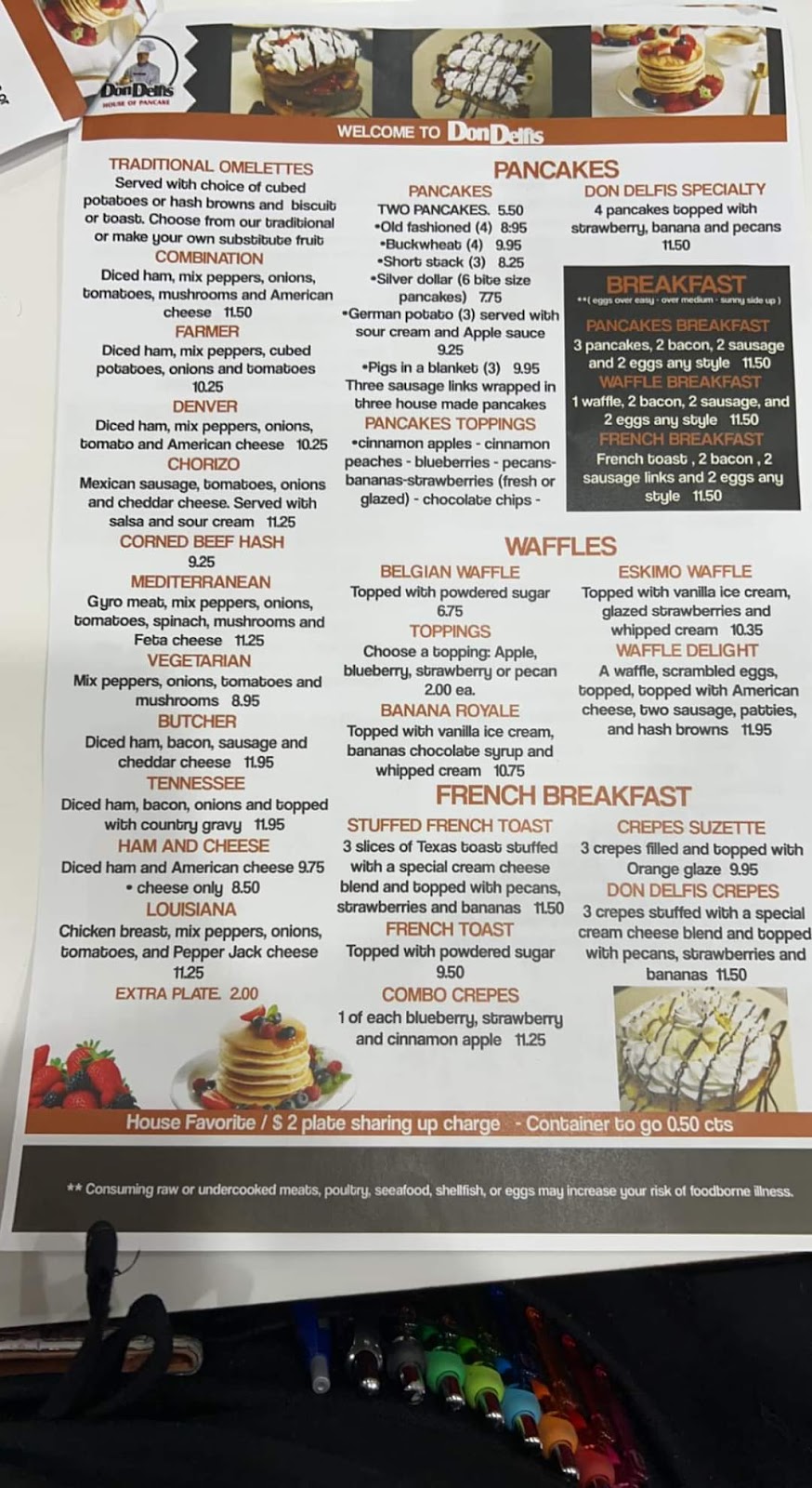 Don Delfis House of Pancakes | restaurant | 151 Deanna Dr, Lowell, IN 46356, USA | 2196903115 OR +1 219-690-3115