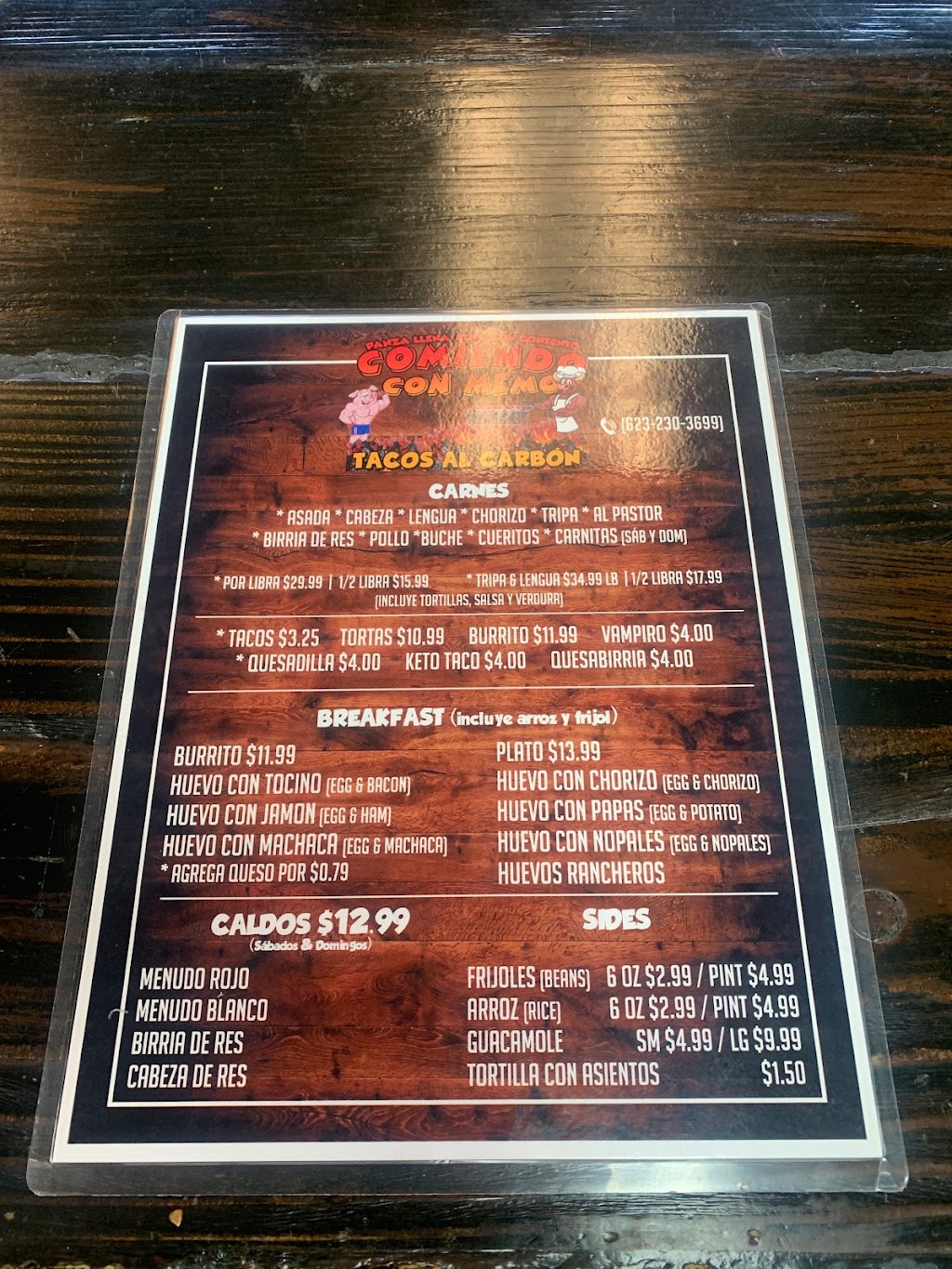 Comiendo con Memo #2 | restaurant | 12313 NW Grand Ave, El Mirage, AZ 85335, USA | 6232303699 OR +1 623-230-3699