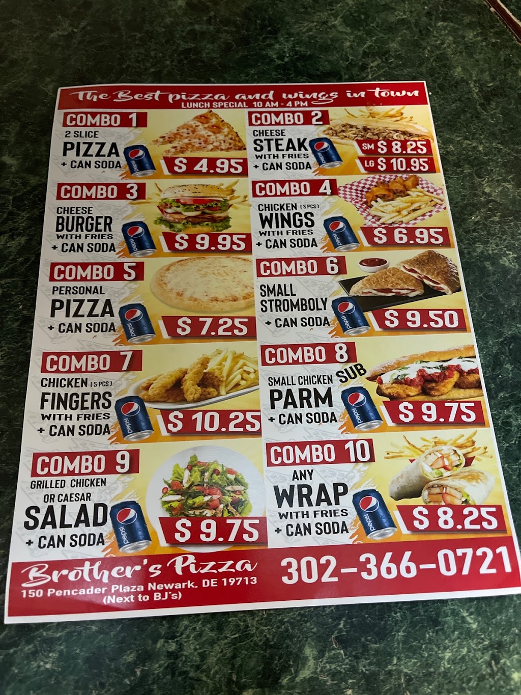 Brothers Pizza | restaurant | 150 Pencader Plaza, 366 07 21 #302, Newark, DE 19713, USA | 3023660721 OR +1 302-366-0721