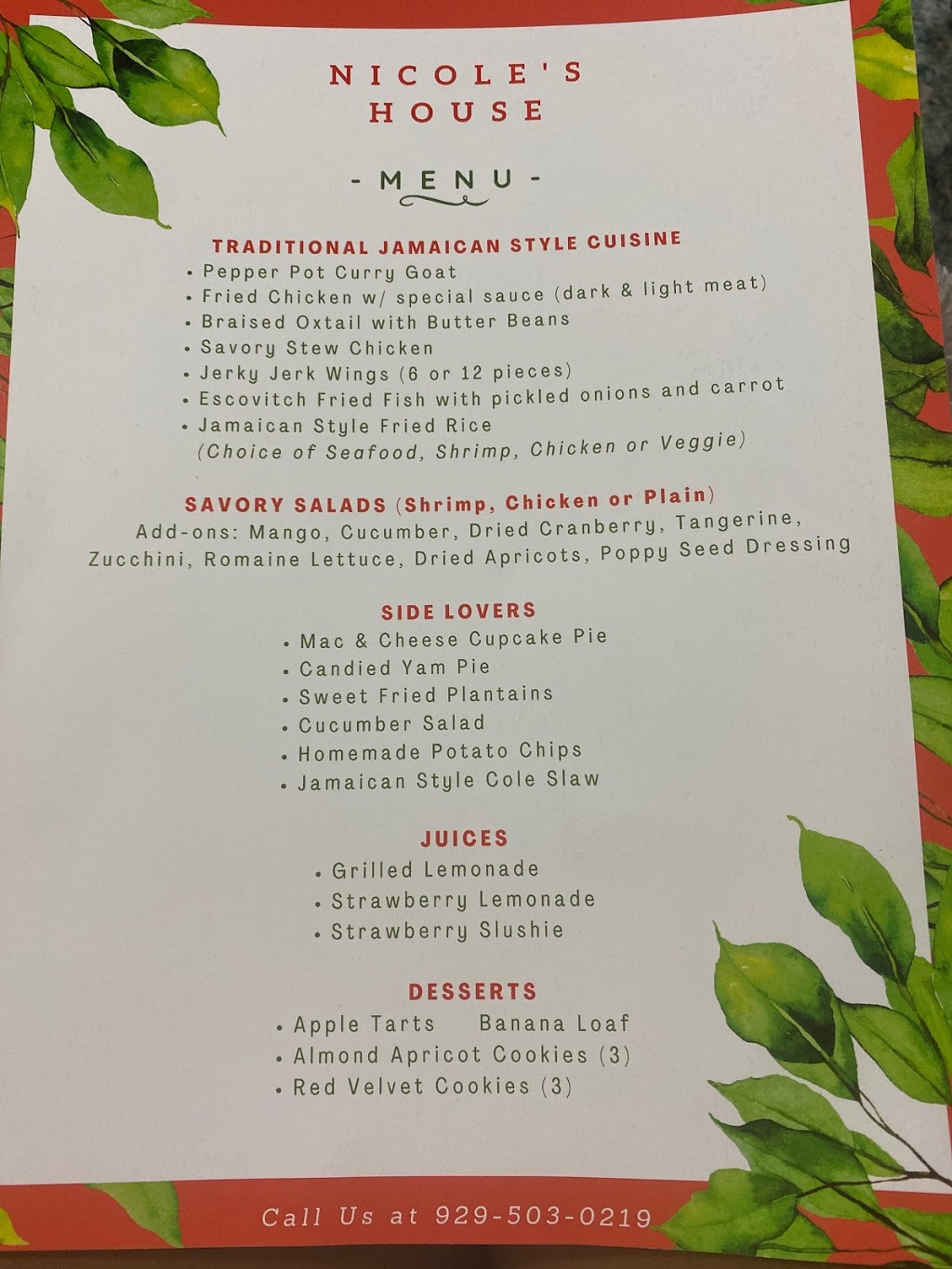 Nicole’s House Jamaican Cuisine | restaurant | 701 S Swinton Ave, Delray Beach, FL 33444, USA | 9295030219 OR +1 929-503-0219