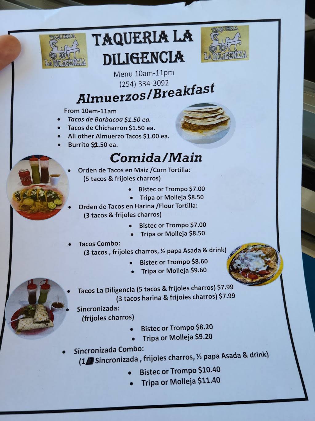 Taqueria La Diligencia | restaurant | 709 S Valley Mills Dr, Waco, TX 76711, USA | 2543343092 OR +1 254-334-3092