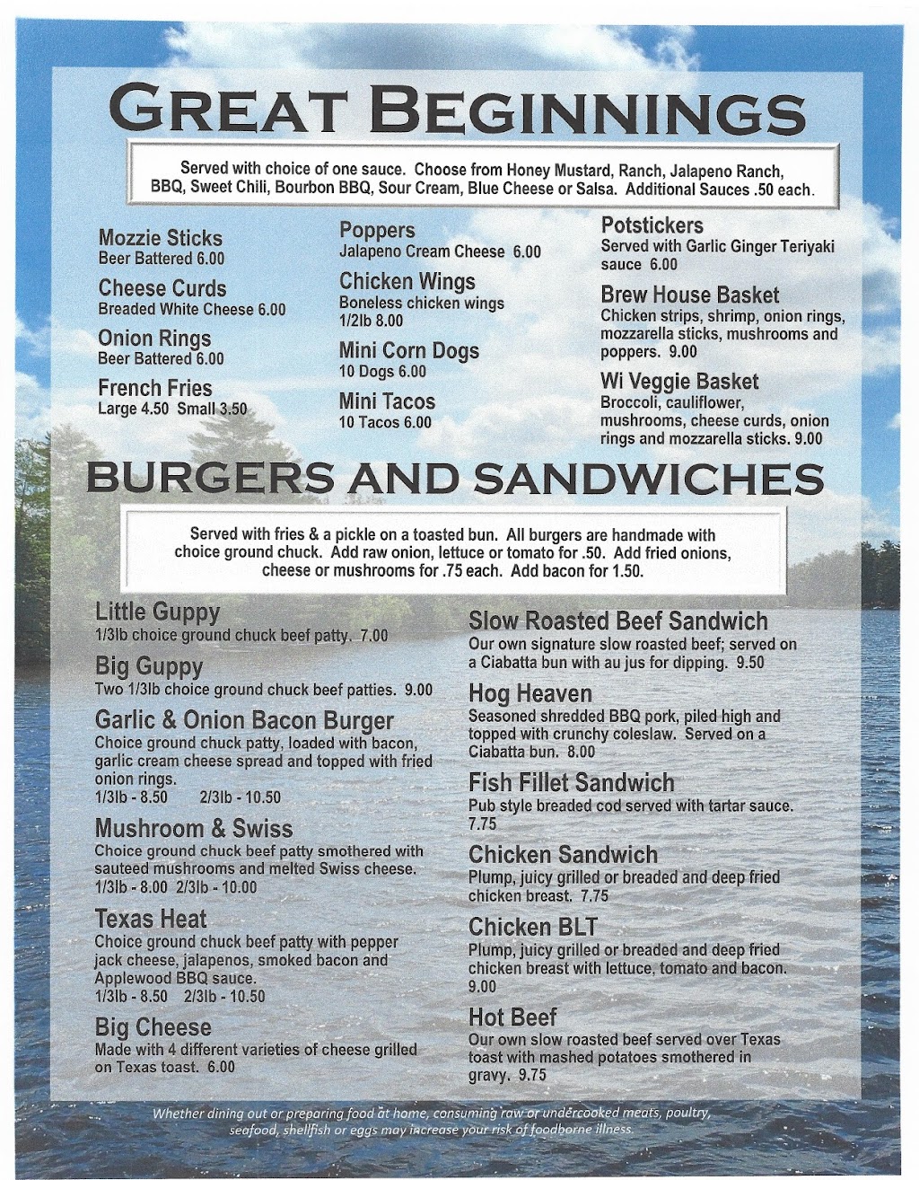 Guppys Lakeside Grill | restaurant | W4011 Co Rd A, Tomahawk, WI 54487, USA | 7154533769 OR +1 715-453-3769