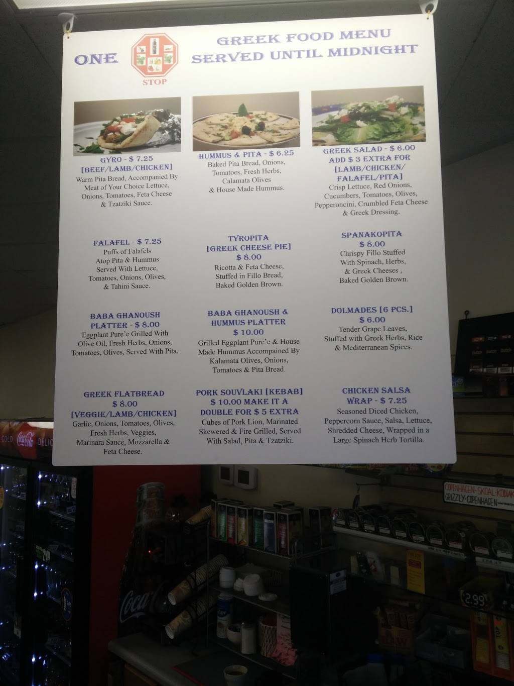 One Stop Market & Greek Kouzina | restaurant | 7600 196th St SW, Lynnwood, WA 98036, USA | 4259216133 OR +1 425-921-6133