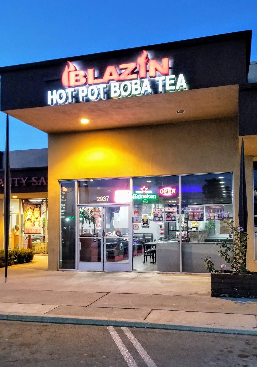 Blazin Hotpot & Boba Tea | cafe | 2937 W Ball Rd, Anaheim, CA 92804, USA | 7148862686 OR +1 714-886-2686