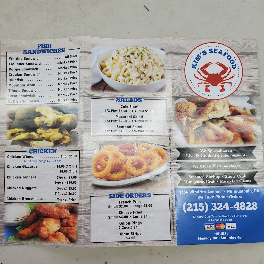 Kims Seafood | meal takeaway | 1336 Windrim Ave, Philadelphia, PA 19141, USA | 2153244828 OR +1 215-324-4828