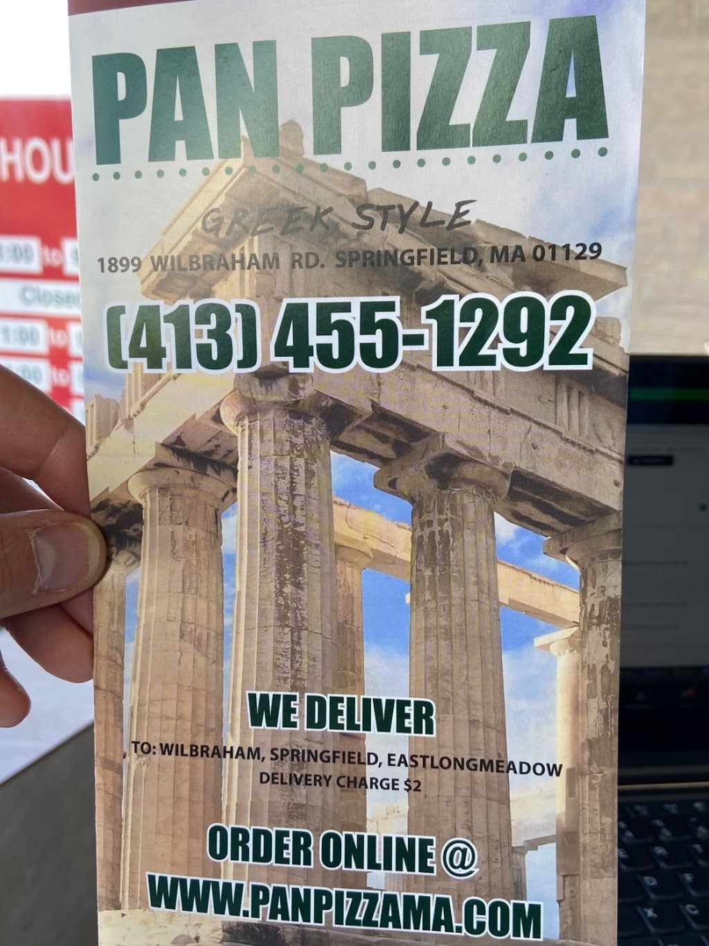 Pan Pizza | restaurant | 1899 Wilbraham Rd, Springfield, MA 01129, USA | 4134551292 OR +1 413-455-1292