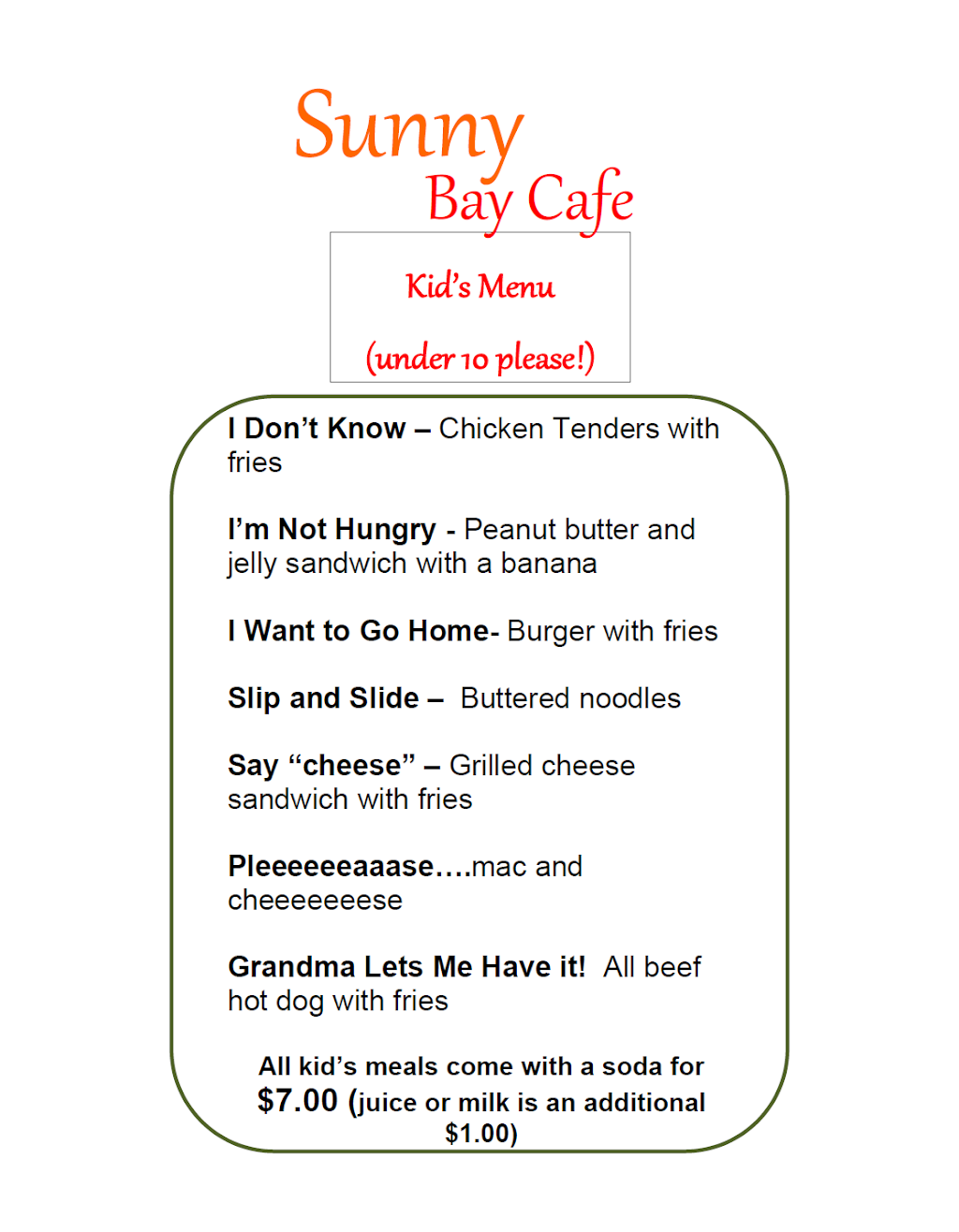 Sunny Bay Cafe | restaurant | 236 Rehoboth Ave, Rehoboth Beach, DE 19971, USA | 3025672344 OR +1 302-567-2344