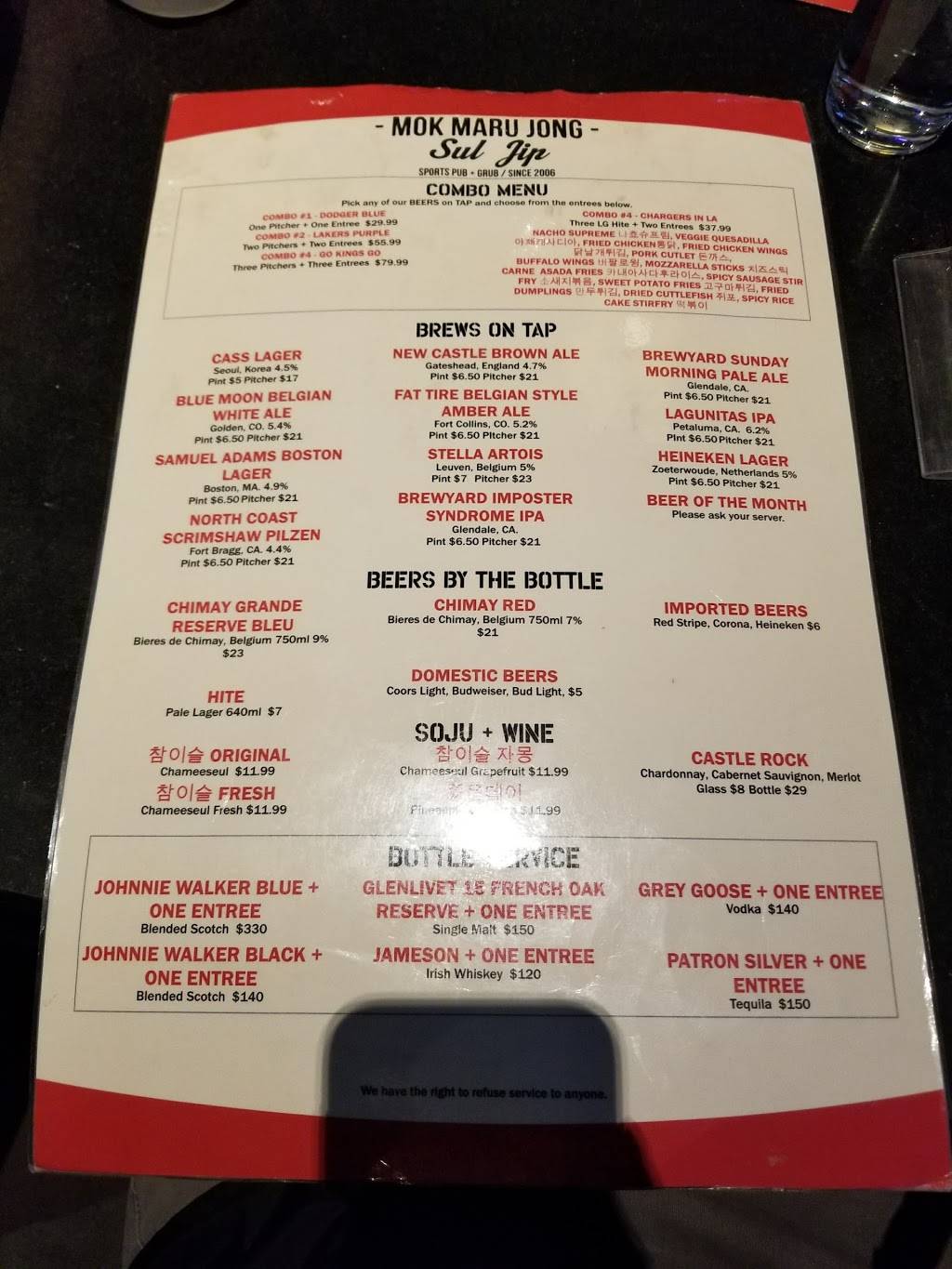 Mok Maru Jong | restaurant | 222 N Western Ave, Los Angeles, CA 90004, USA | 3234656803 OR +1 323-465-6803