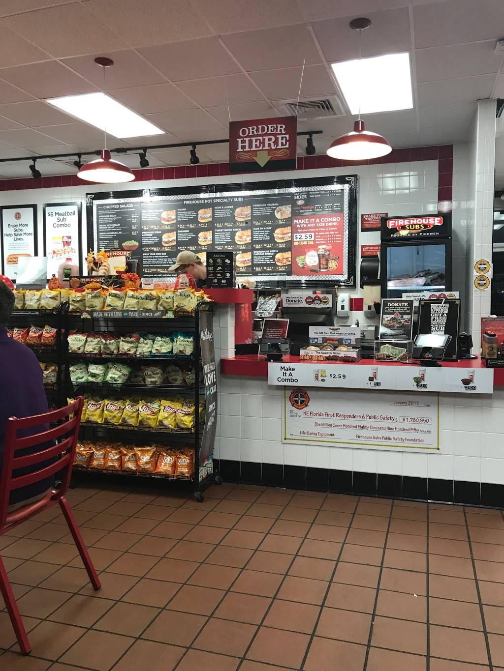 Firehouse Subs | meal delivery | 1234 Beach Blvd, Jacksonville Beach, FL 32250, USA | 9043390312 OR +1 904-339-0312