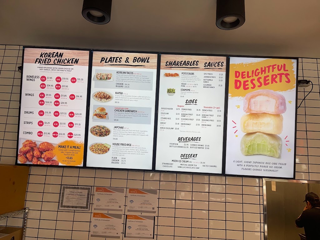 Bonchon Skokie | restaurant | 5237 W Touhy Ave #7, Skokie, IL 60077, USA | 8479725363 OR +1 847-972-5363