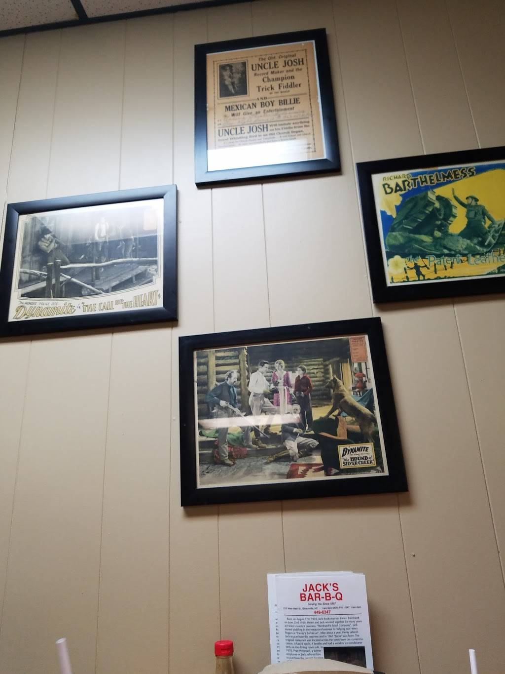 Jacks Barbecue | restaurant | 213 W Main St, Gibsonville, NC 27249, USA | 3364496347 OR +1 336-449-6347