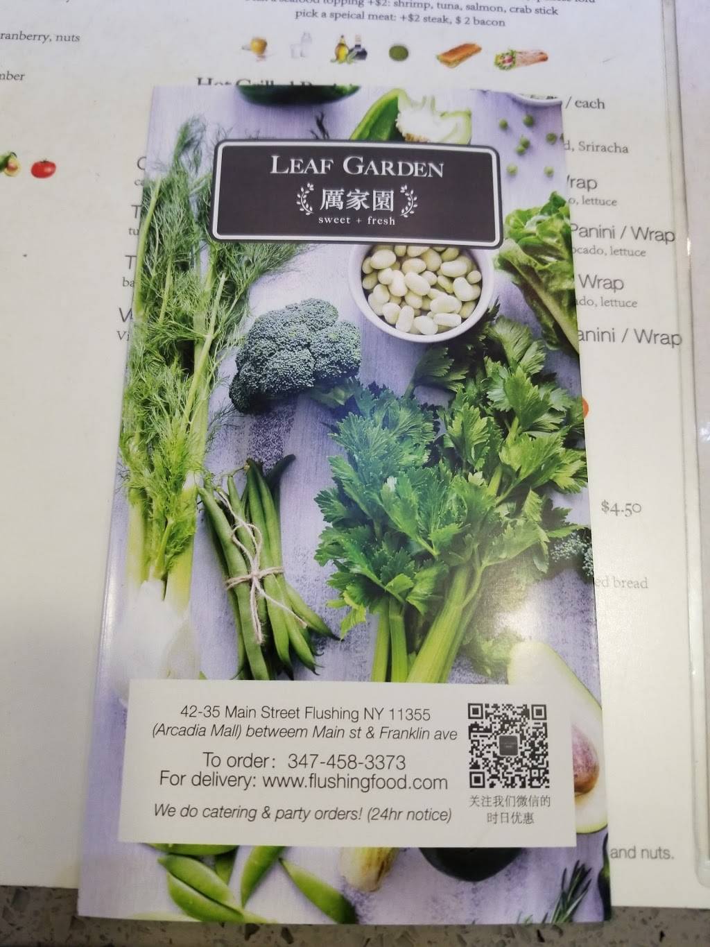 Leaf Garden | restaurant | 42-35 Main St, Flushing, NY 11355, USA | 3474583373 OR +1 347-458-3373
