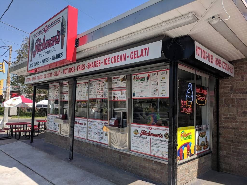 Richmans Ice Cream | restaurant | 1594 Market St, Linwood, PA 19061, USA | 6104850196 OR +1 610-485-0196
