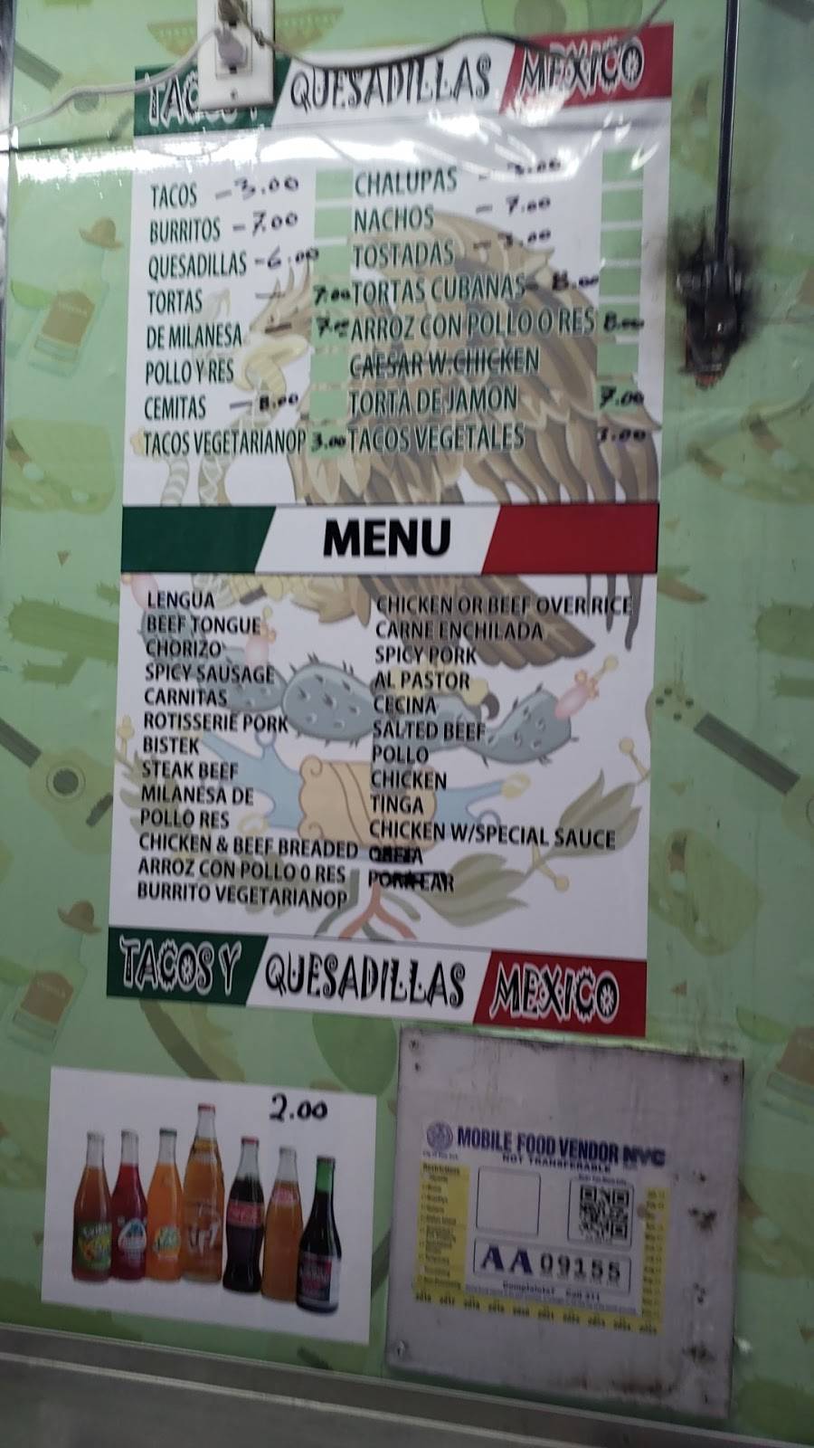 Tacos Y Quesadillas Mexico (Food Truck) | restaurant | 2030 Broadway, New York, NY 10023, USA | 3478467413 OR +1 347-846-7413