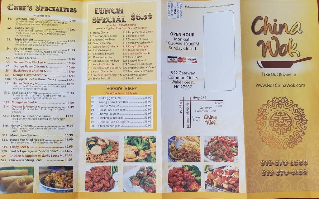 China Wok | restaurant | 942 Gateway Commons Cir, Wake Forest, NC 27587, USA | 9195701688 OR +1 919-570-1688