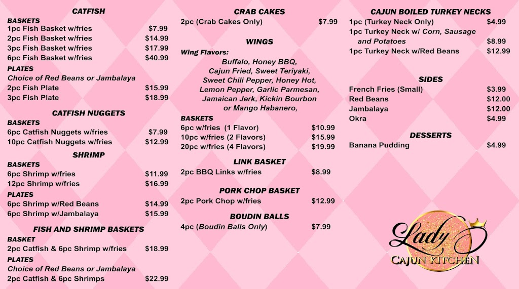 Lady O Cajun Kitchen | restaurant | 4818 S Second Ave, Dallas, TX 75210, USA | 2145866406 OR +1 214-586-6406