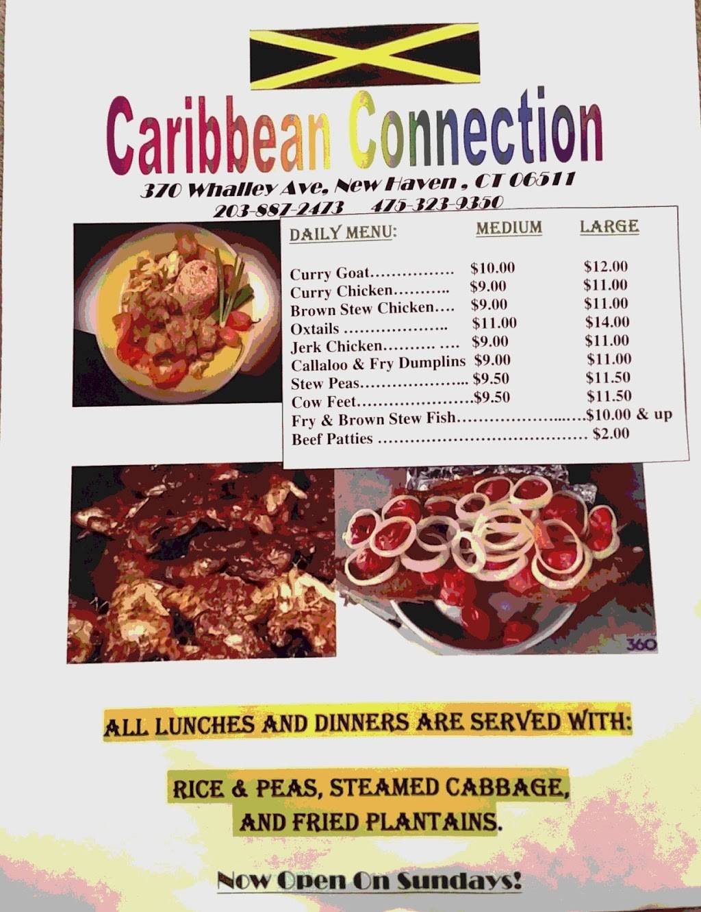 Caribbean Connection LLC | restaurant | 504 Whalley Ave, New Haven, CT 06511, USA | 2038872473 OR +1 203-887-2473