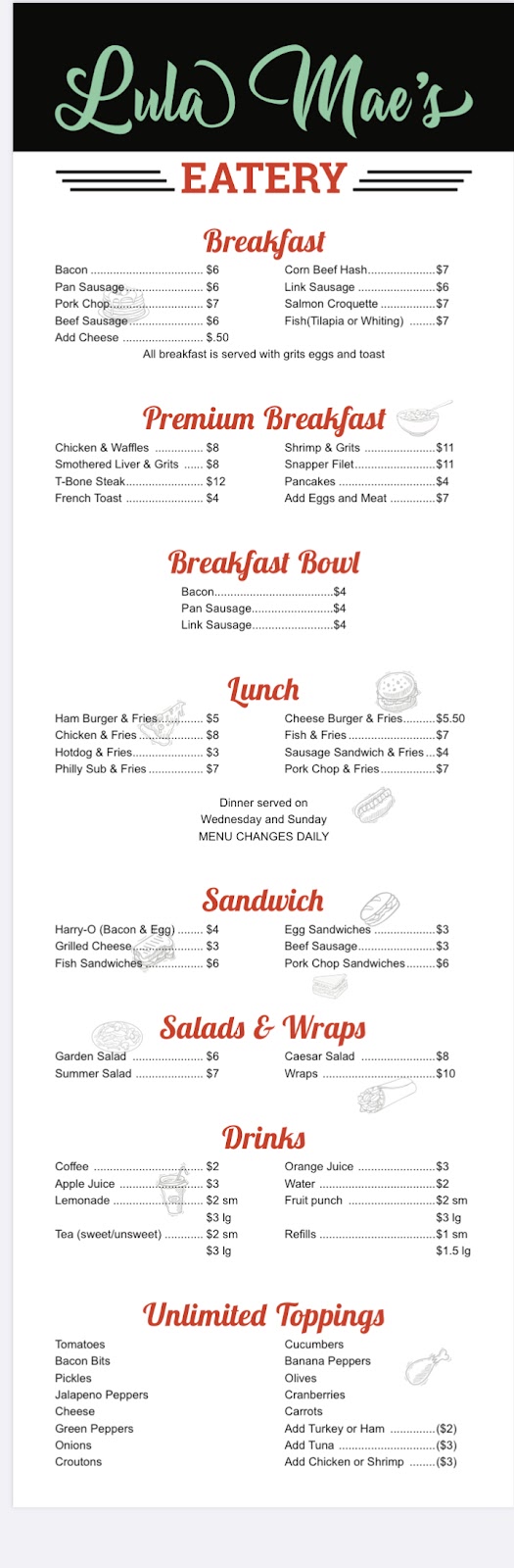 Lula Mae’s Eatery | restaurant | 940 S Central Ave, Apopka, FL 32703, USA | 4077038390 OR +1 407-703-8390