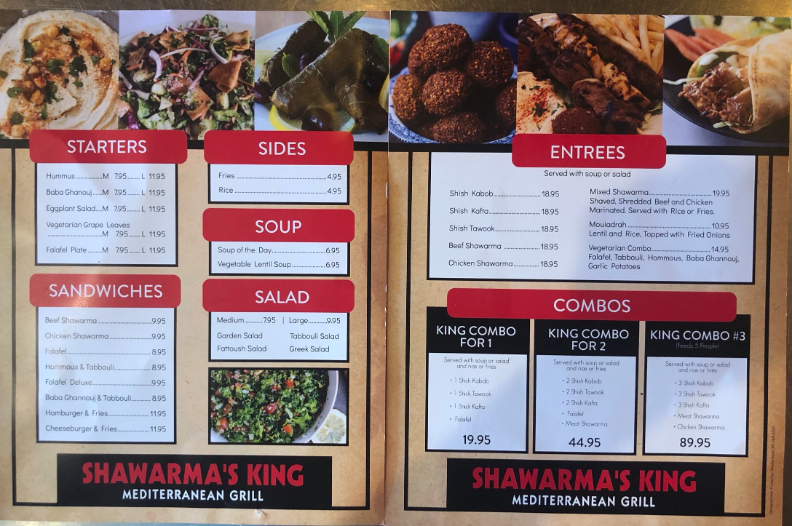 Shawarmas King | restaurant | 715 N Ocean Blvd, Myrtle Beach, SC 29577, USA | 8437122220 OR +1 843-712-2220